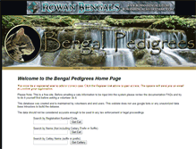 Tablet Screenshot of bengalpedigrees.com